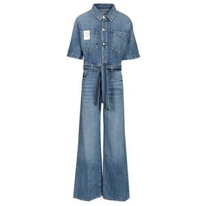 Icon Denim Women Wide Leg Jumpsuit - Regular Fit
